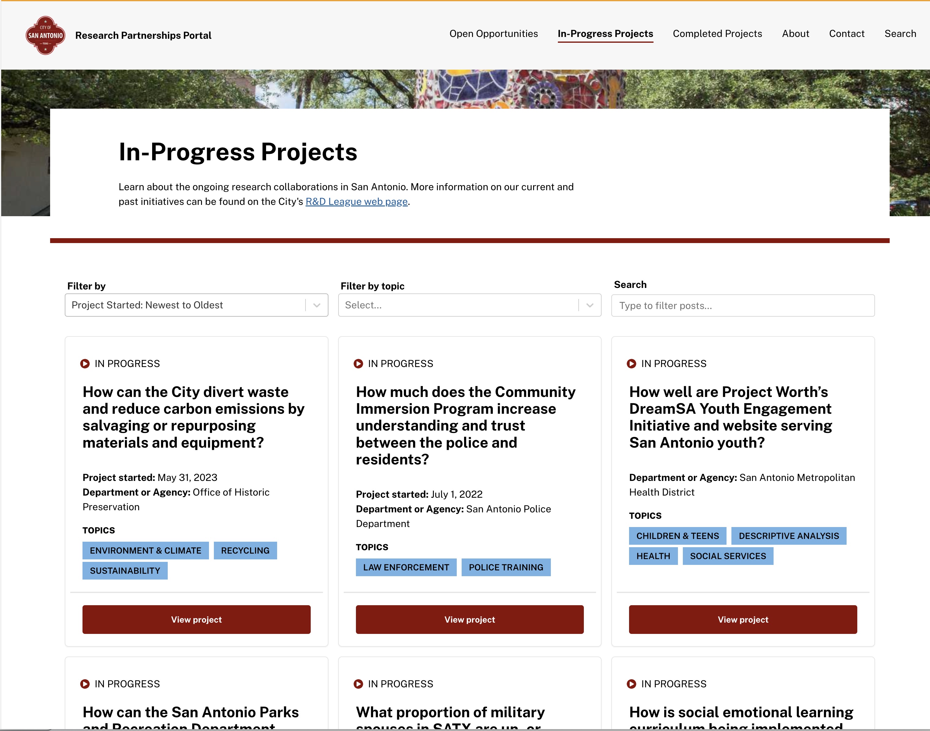SATX Project Portal